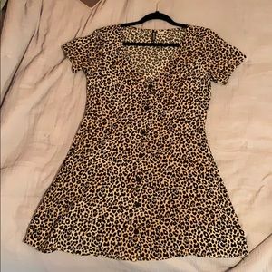 H&M leopard print dress